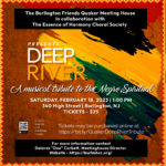 Ad for Deep River A Musical Tribute to the Negro Spiritual